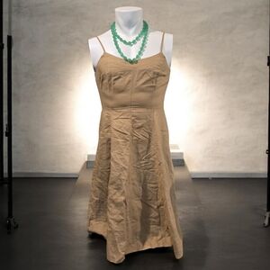 Banana Republic Tan Midi Dress